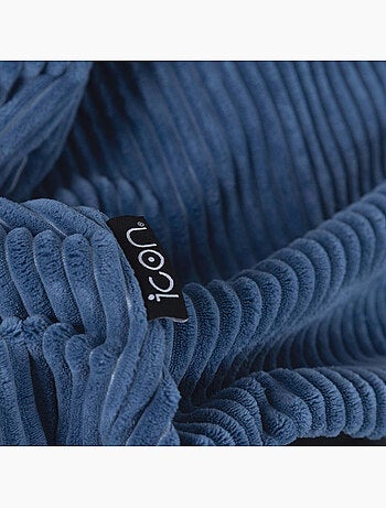 Pouf poltrona classico kingston in velluto a coste - icon