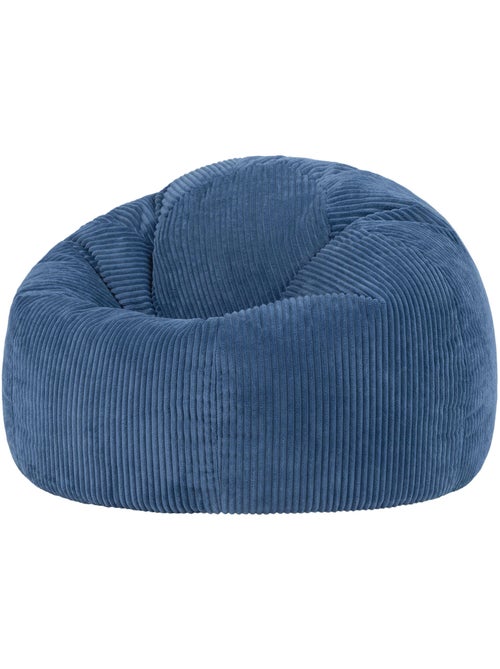 Pouf poltrona classico kingston in velluto a coste - icon - Kiabi
