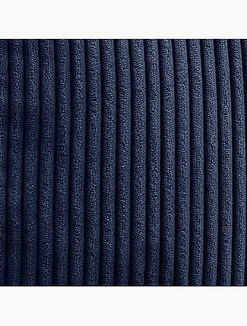 Pouf poltrona classico kingston in velluto a coste - icon
