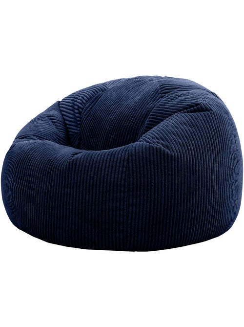 Pouf poltrona classico kingston in velluto a coste - icon - Kiabi