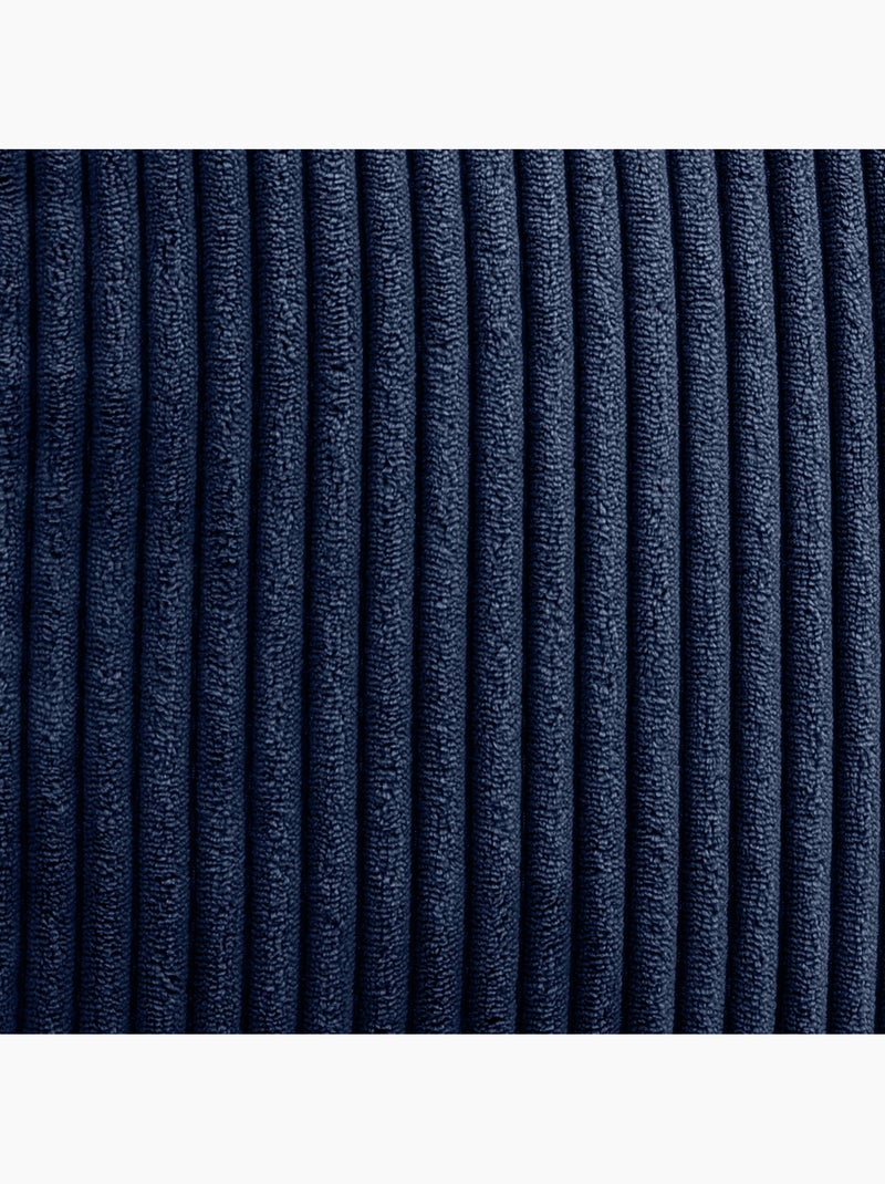 Pouf poltrona classico kingston in velluto a coste - icon Blu marino - Kiabi