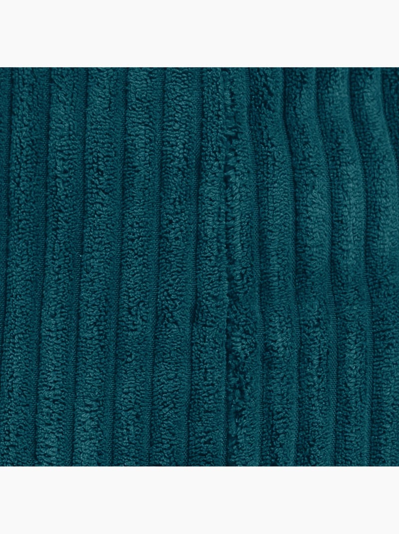 Pouf poltrona classico kingston in velluto a coste - icon Blu pavone - Kiabi
