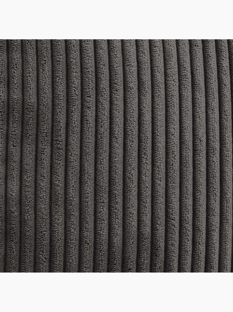 Pouf poltrona classico kingston in velluto a coste - icon Grigio antracite - Kiabi