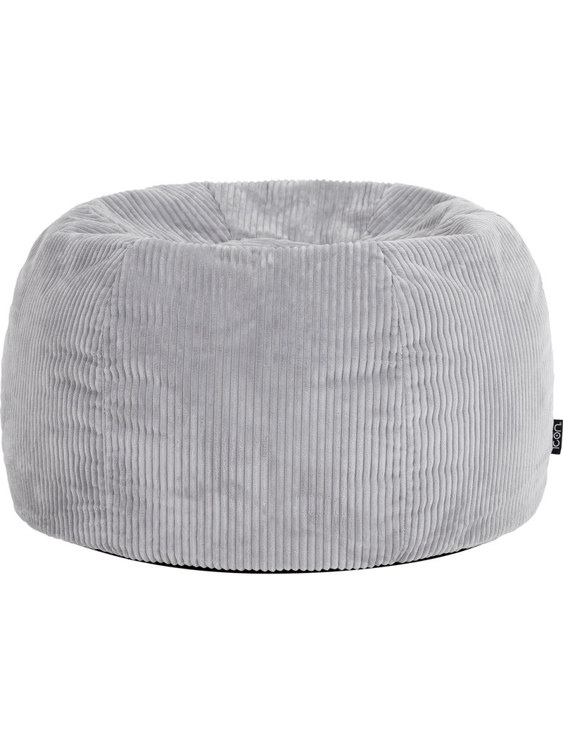 Pouf poltrona classico kingston in velluto a coste - icon Grigio chiaro - Kiabi