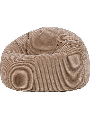 Pouf poltrona classico kingston in velluto a coste - icon