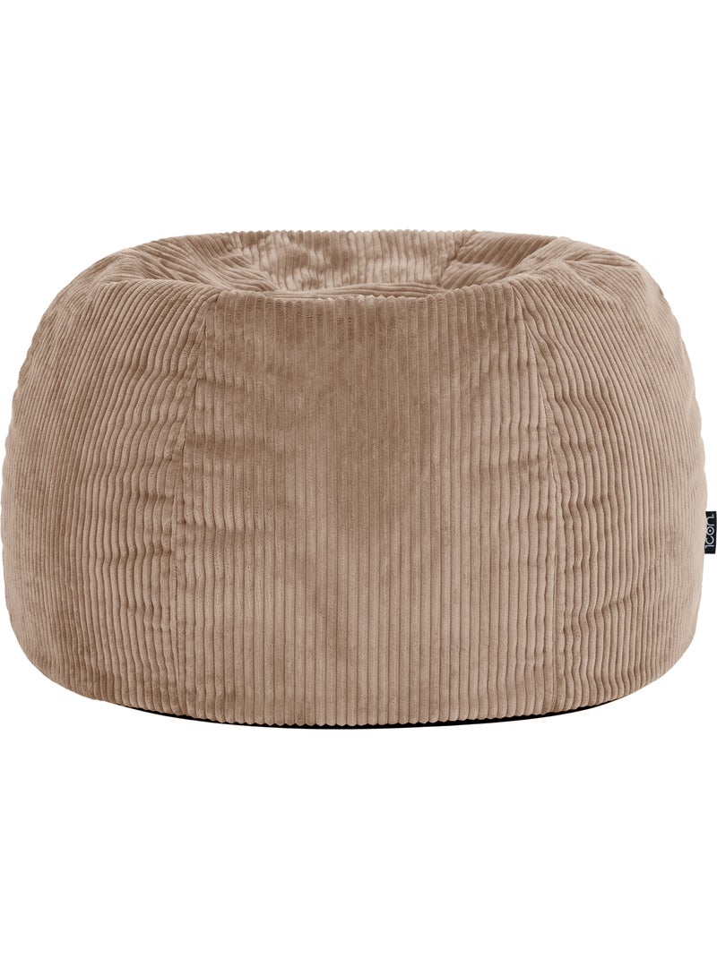 Pouf poltrona classico kingston in velluto a coste - icon Moka - Kiabi