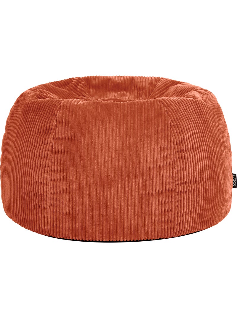 Pouf poltrona classico kingston in velluto a coste - icon Terracotta - Kiabi