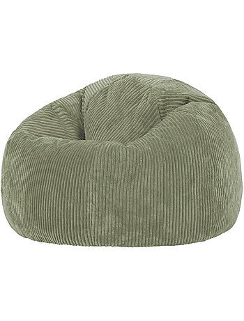 Pouf poltrona classico kingston in velluto a coste - icon