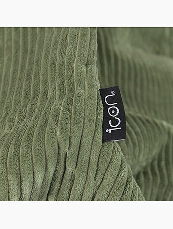 Pouf poltrona classico kingston in velluto a coste - icon