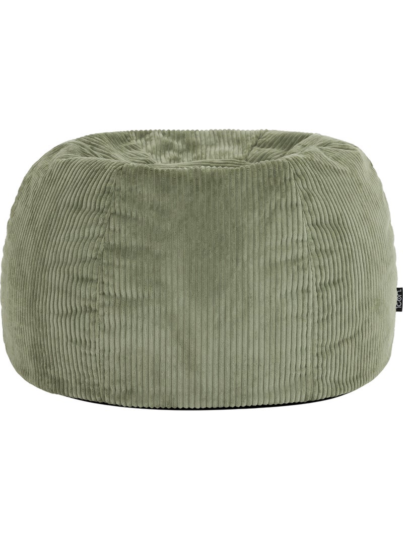 Pouf poltrona classico kingston in velluto a coste - icon Verde salvia - Kiabi