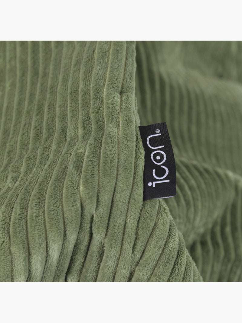Pouf poltrona classico kingston in velluto a coste - icon Verde salvia - Kiabi