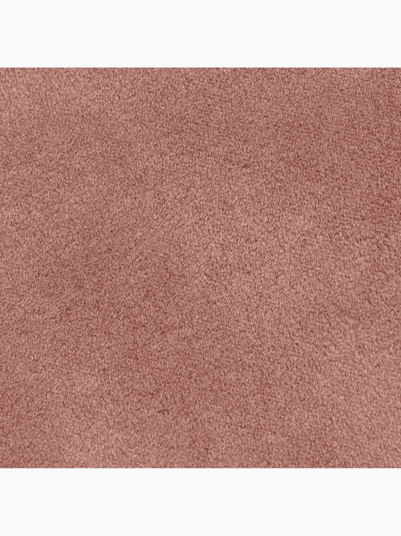 Pouf poltrona conchiglia sirena con poggiapiedi quadrato in velluto opaco - icon Rosa chiaro - Kiabi