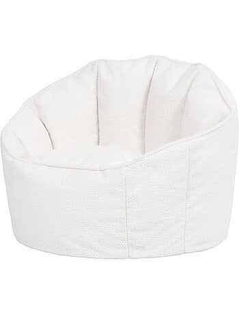 Pouf poltrona conchiglia sirena in tessuto bouclé - icon