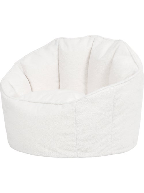 Pouf poltrona conchiglia sirena  in tessuto bouclé - icon - Kiabi