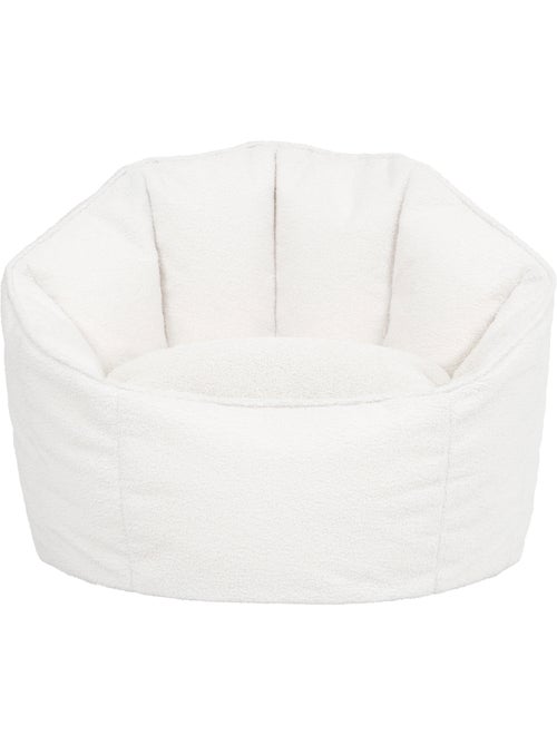 Pouf poltrona conchiglia sirena  in tessuto bouclé - icon - Kiabi