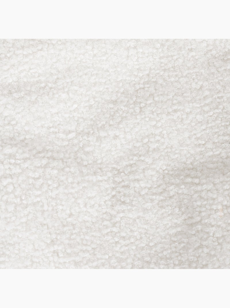 Pouf poltrona conchiglia sirena  in tessuto bouclé - icon Avorio - Kiabi