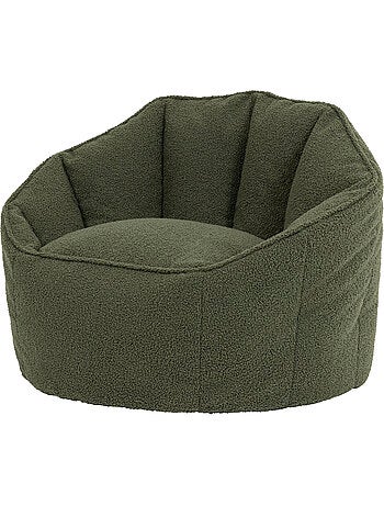 Pouf poltrona conchiglia sirena in tessuto bouclé - icon