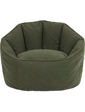 Pouf poltrona conchiglia sirena in tessuto bouclé - icon