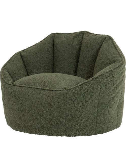Pouf poltrona conchiglia sirena  in tessuto bouclé - icon - Kiabi