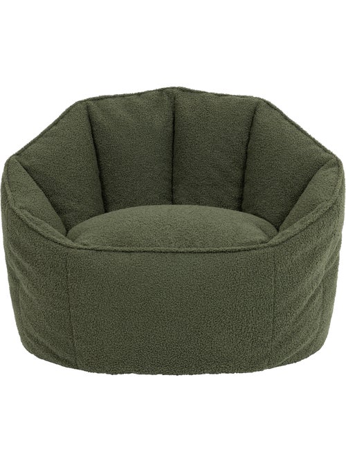 Pouf poltrona conchiglia sirena  in tessuto bouclé - icon - Kiabi