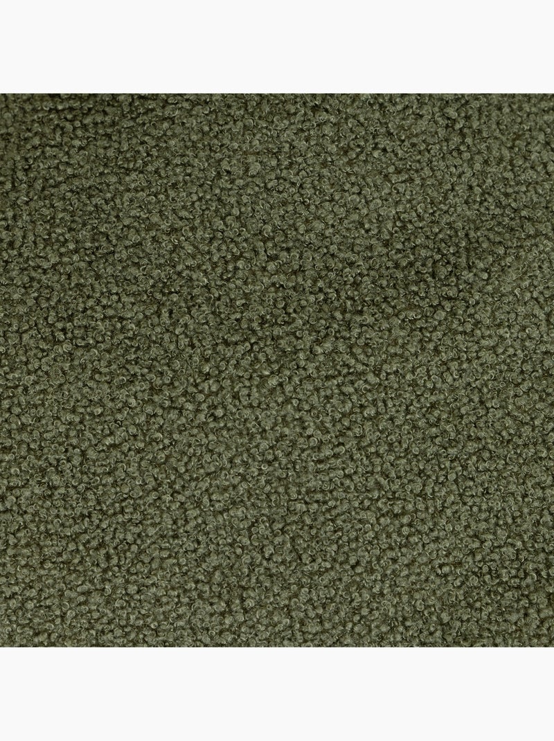 Pouf poltrona conchiglia sirena  in tessuto bouclé - icon Verde oliva - Kiabi