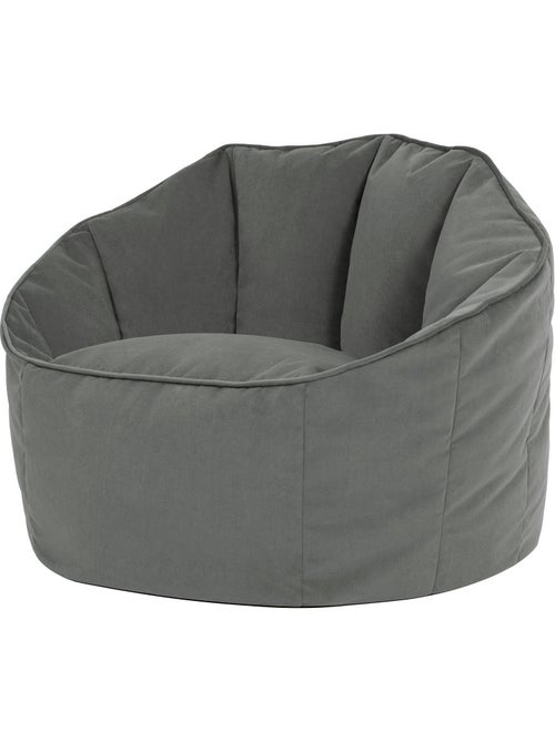 Pouf poltrona conchiglia sirena in velluto opaco - icon - Kiabi