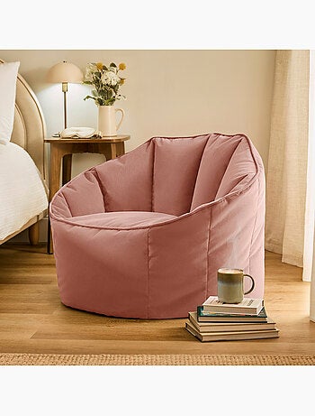 Pouf poltrona conchiglia sirena in velluto opaco - icon