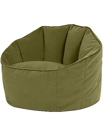 Pouf poltrona conchiglia sirena in velluto opaco - icon