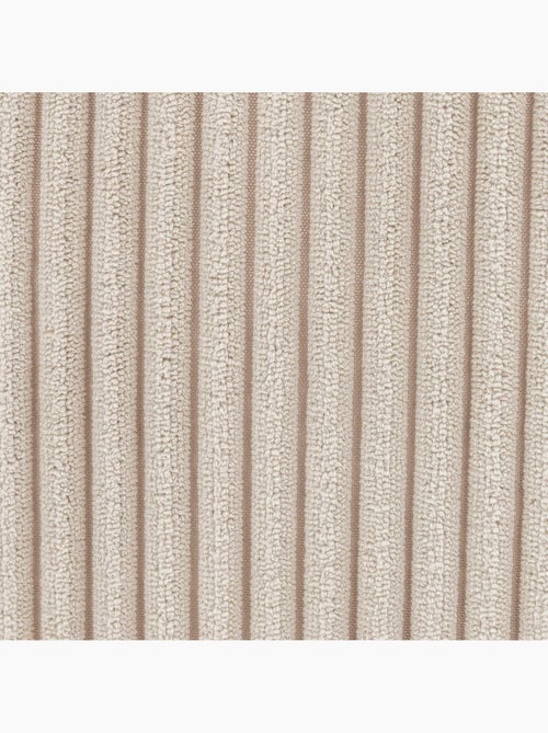 Pouf poltrona da salotto natalia con poggiapiedi quadrato amara in velluto a coste - icon - Kiabi