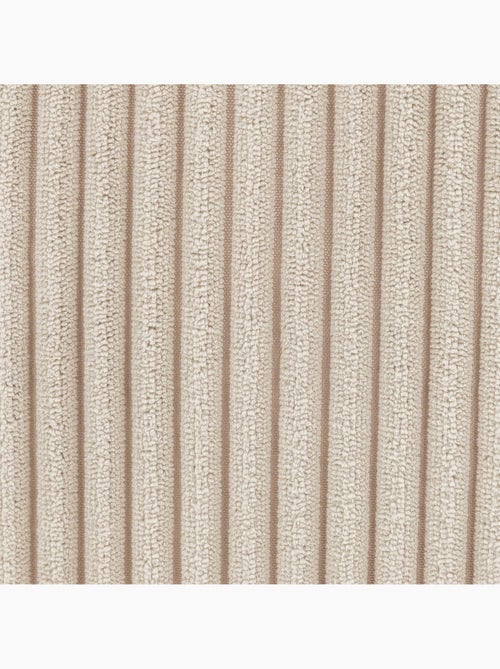 Pouf poltrona da salotto natalia con poggiapiedi rotondo milano in velluto a coste - icon - Kiabi