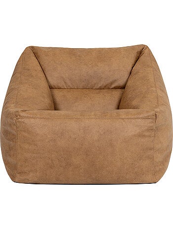 Pouf poltrona da salotto natalia in ecopelle vegana - icon