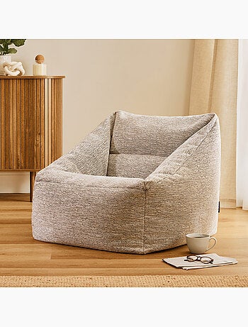 Pouf poltrona da salotto natalia in tessuto intrecciato - icon