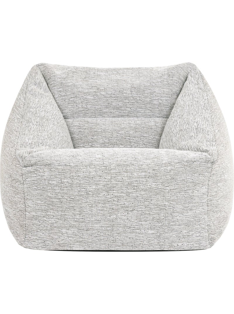 Pouf poltrona da salotto natalia in tessuto intrecciato - icon Beige mélange - Kiabi