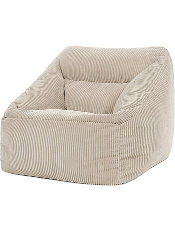 Pouf poltrona da salotto natalia in velluto a coste - icon