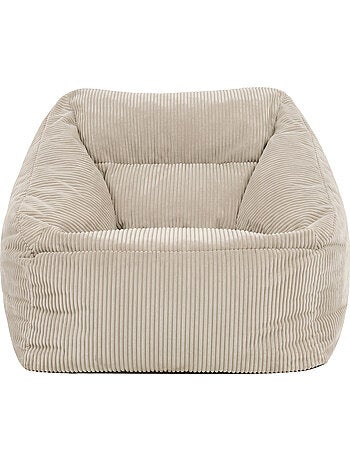 Pouf poltrona da salotto natalia in velluto a coste - icon