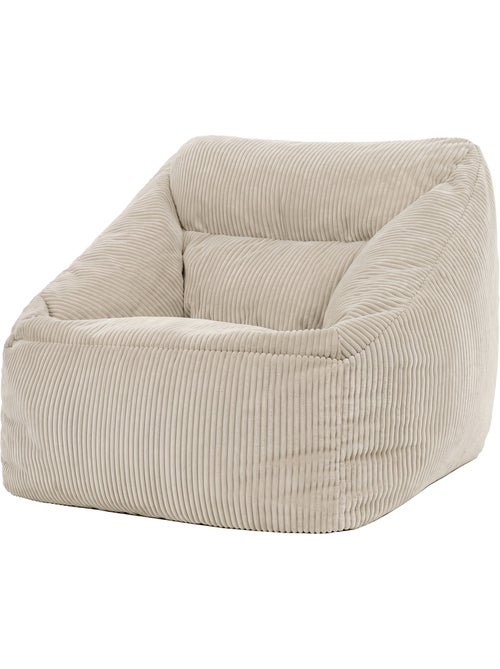 Pouf poltrona da salotto natalia in velluto a coste - icon - Kiabi