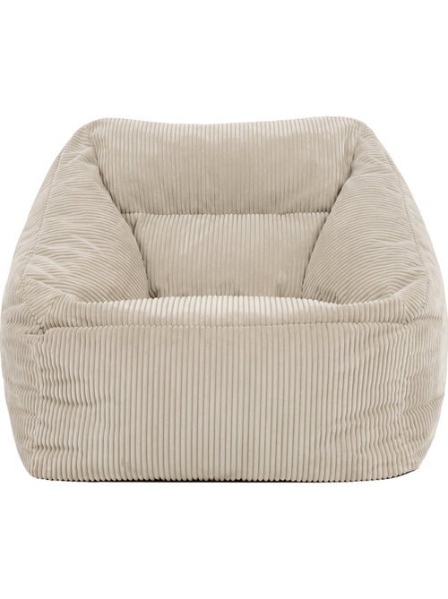 Pouf poltrona da salotto natalia in velluto a coste - icon - Kiabi
