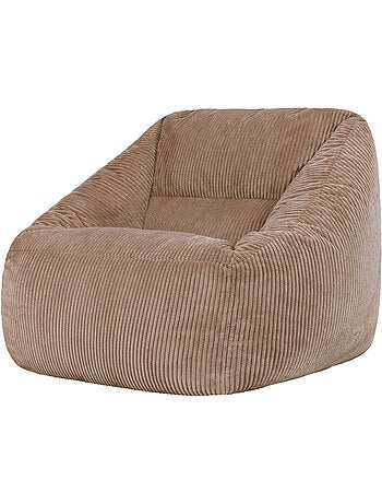 Pouf poltrona da salotto natalia in velluto a coste - icon