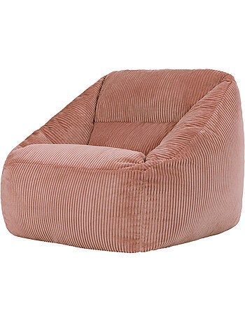 Pouf poltrona da salotto natalia in velluto a coste - icon