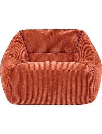 Pouf poltrona da salotto natalia in velluto a coste - icon