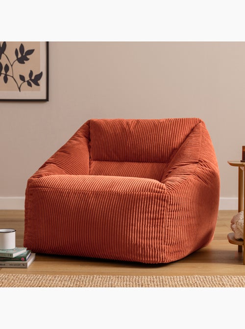 Pouf poltrona da salotto natalia in velluto a coste - icon - Kiabi