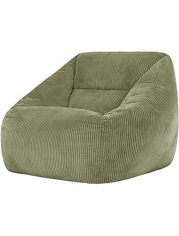 Pouf poltrona da salotto natalia in velluto a coste - icon