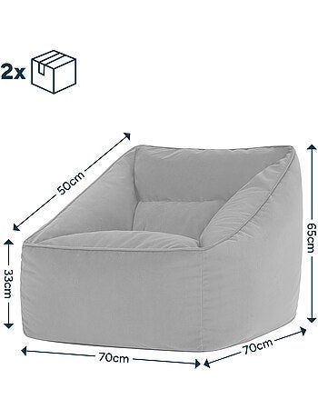 Pouf poltrona da salotto natalia in velluto opaco - icon