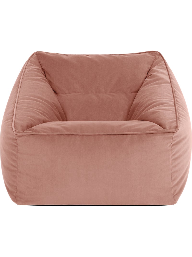 Pouf poltrona da salotto natalia in velluto opaco - icon Rosa chiaro - Kiabi