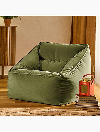 Pouf poltrona da salotto natalia in velluto opaco - icon