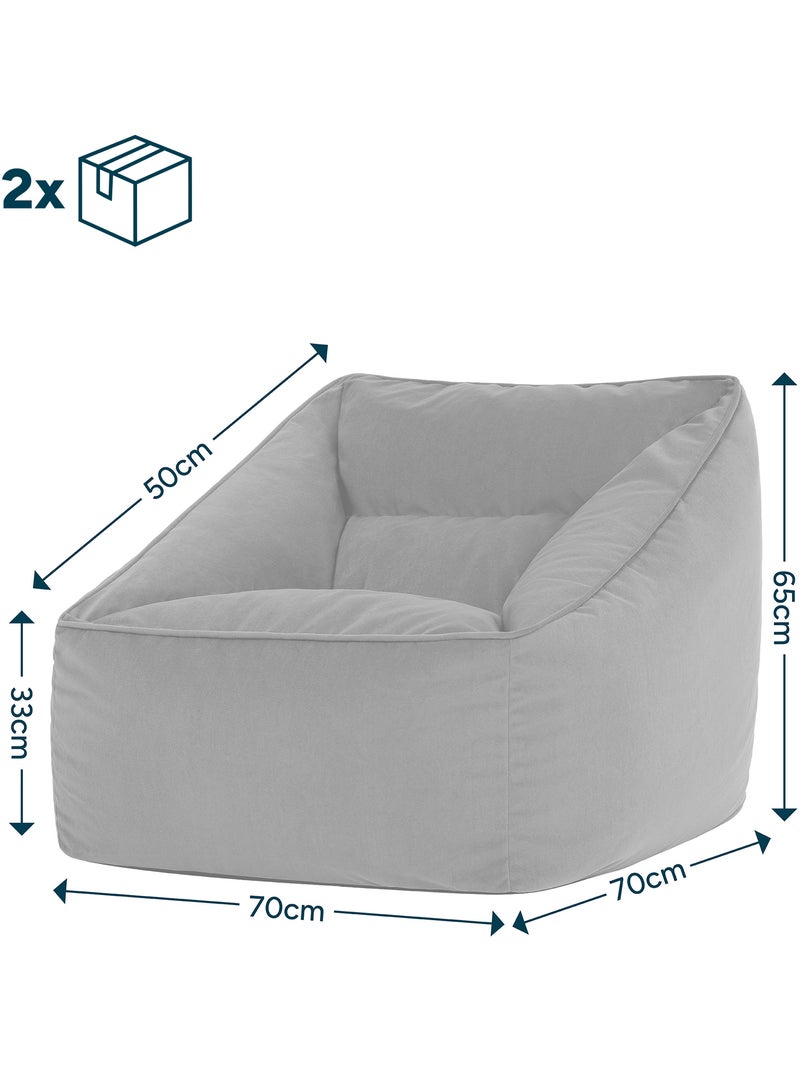 Pouf poltrona da salotto natalia in velluto opaco - icon Verde oliva - Kiabi