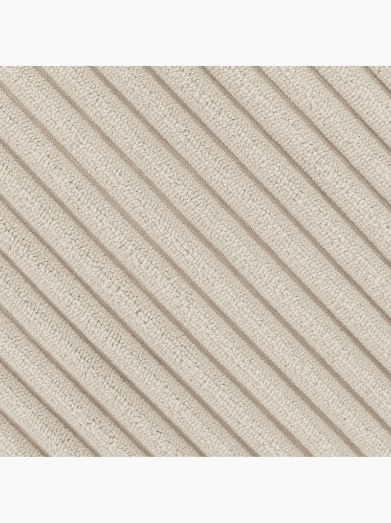 Pouf poltrona dalton con schienale alto in velluto a coste - icon Beige - Kiabi