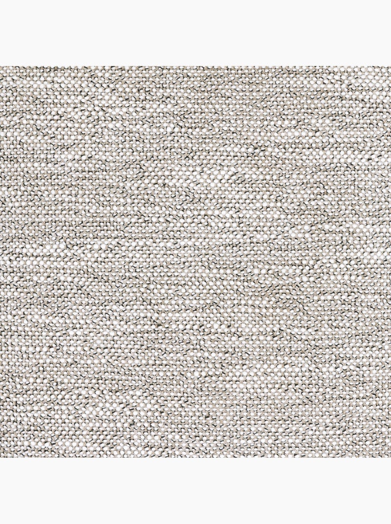 Pouf poltrona decorativa orb con poggiapiedi rotondo milano in tessuto intrecciato - icon Beige mélange - Kiabi