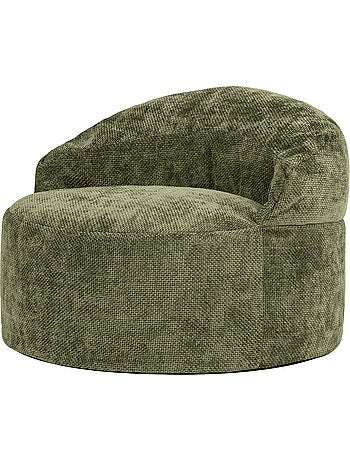 Pouf poltrona decorativa orb in tessuto chenille testurizzata - icon