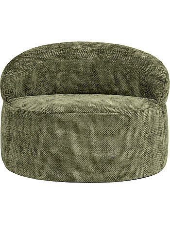 Pouf poltrona decorativa orb in tessuto chenille testurizzata - icon